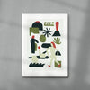 Aquarius contemporary wall art print by Rikki Hewitt - sold by DROOL