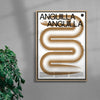 Anguilla contemporary wall art print by Studio Trikken - sold by DROOL