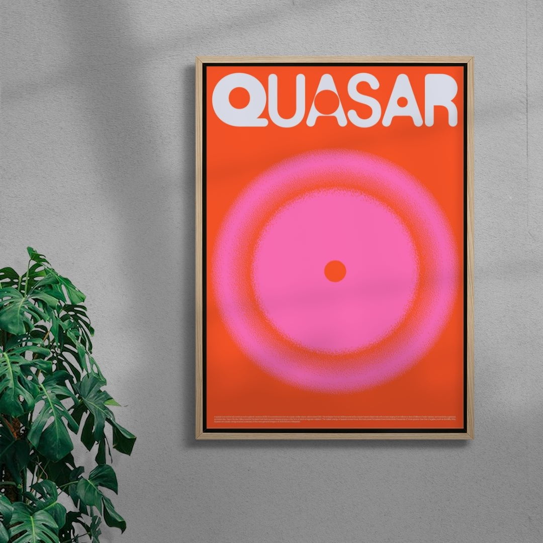 Quasar contemporary wall art print by John Schulisch - sold by DROOL