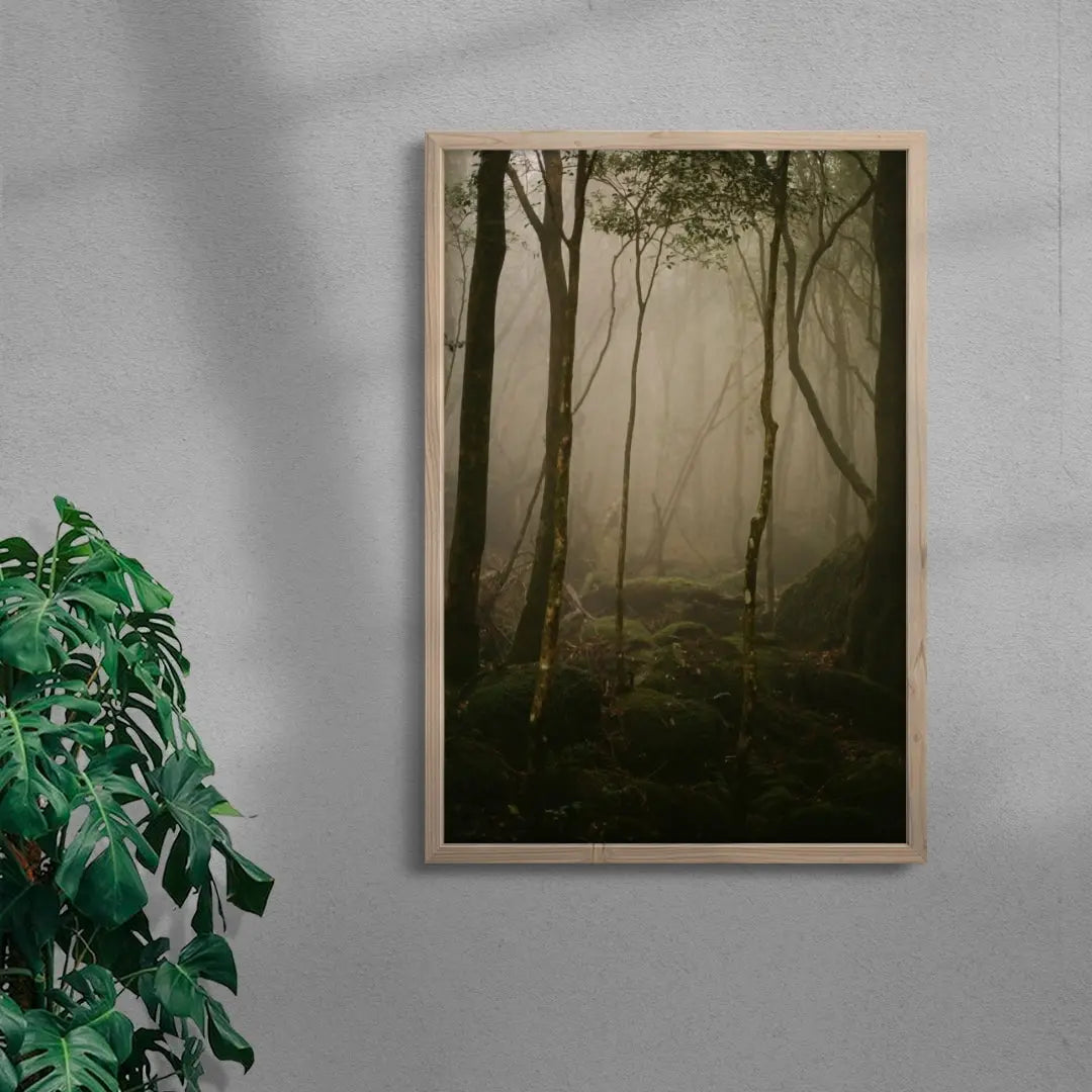 Lurking contemporary wall art print by Marine Toux - sold by DROOL