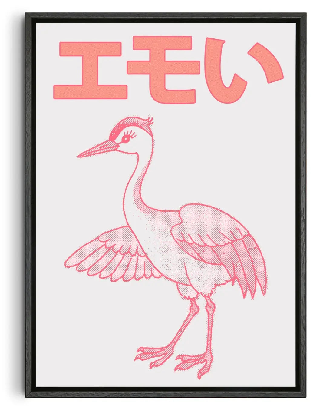 Emoi Crane contemporary canvas print by Will Da Costa - sold by DROOL