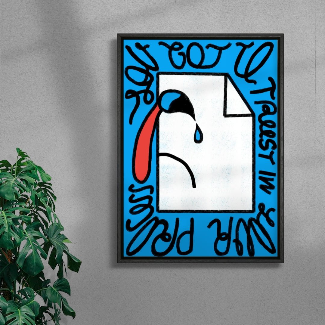 Trust the Process contemporary wall art print by Carilla Karahan - sold by DROOL