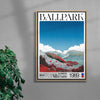 BALLPARK contemporary wall art print by George Kempster - sold by DROOL