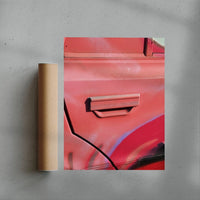 Thumbnail for Pink Car contemporary wall art print by Burak Boylu - sold by DROOL