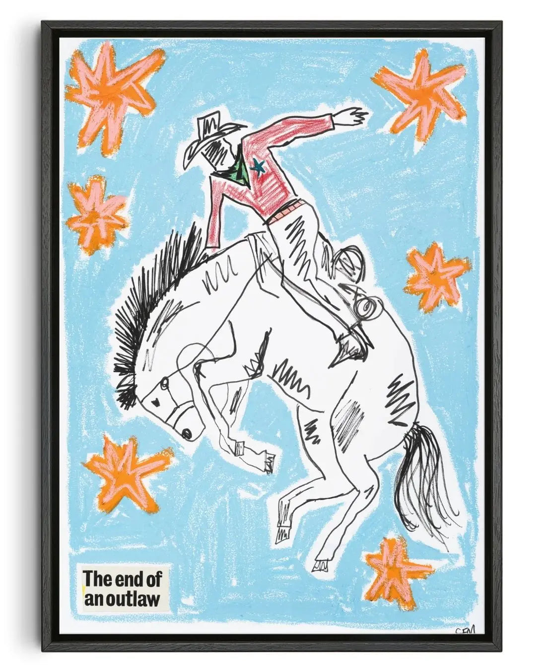 Buckaroo contemporary wall art print by Caitlin Flood-Molyneux - sold by DROOL