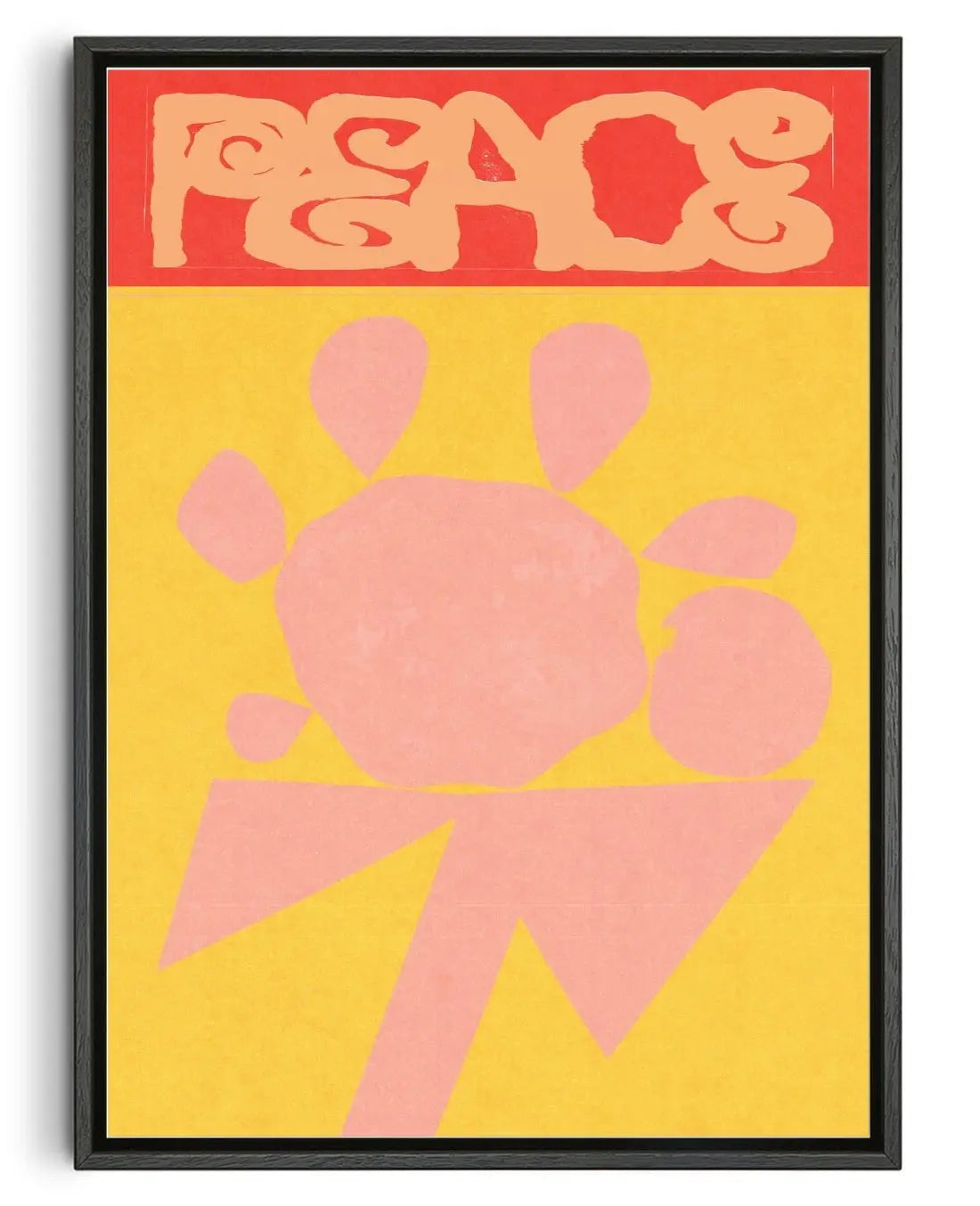peace contemporary canvas art print by Imo Sinclair - sold by DROOL