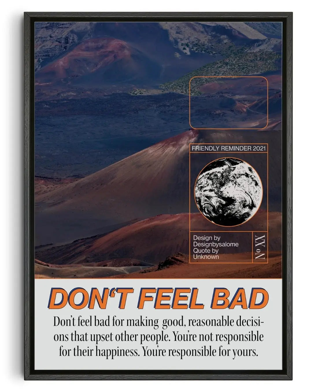 Don't feel bad contemporary wall art print by Salome Frenzel - sold by DROOL