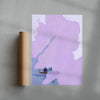 Wisteria contemporary wall art print by Lily Kong - sold by DROOL