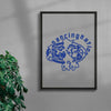Dancing Nation contemporary canvas art print by Amelie Goeppel - sold by DROOL