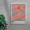 Wave contemporary wall art print by Henry M. - sold by DROOL