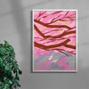Fukuoka, Cherry Blossoms contemporary wall art print by Lily Kong - sold by DROOL