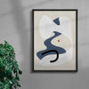 Floating Shapes #4 contemporary wall art print by frisk - sold by DROOL