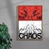 CHAOS contemporary wall art print by Alessio Borando - sold by DROOL