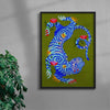 Tiger Guardian contemporary wall art print by Kwonny - sold by DROOL