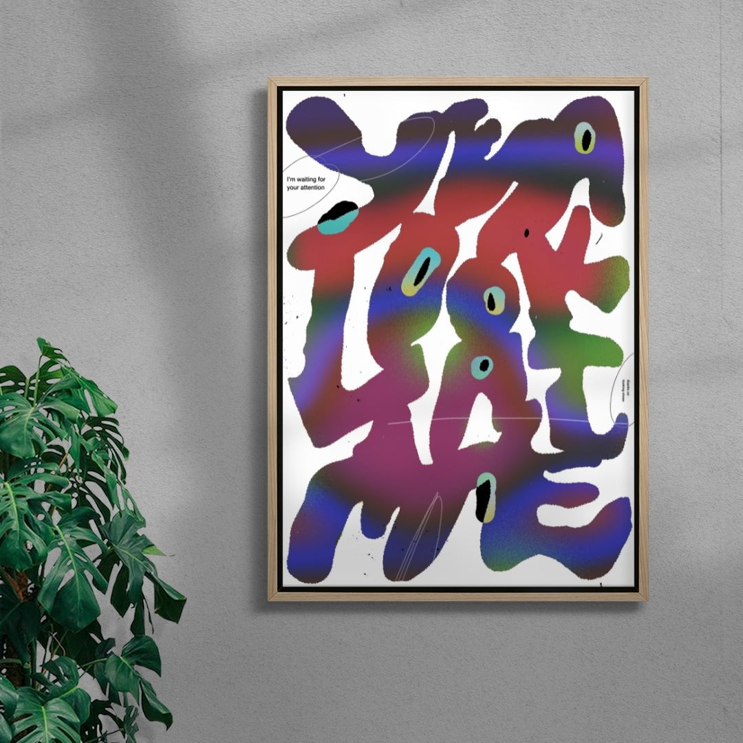 Yeah Look At Me contemporary wall art print by Jorge Santos - sold by DROOL
