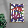 Yeah Look At Me contemporary wall art print by Jorge Santos - sold by DROOL