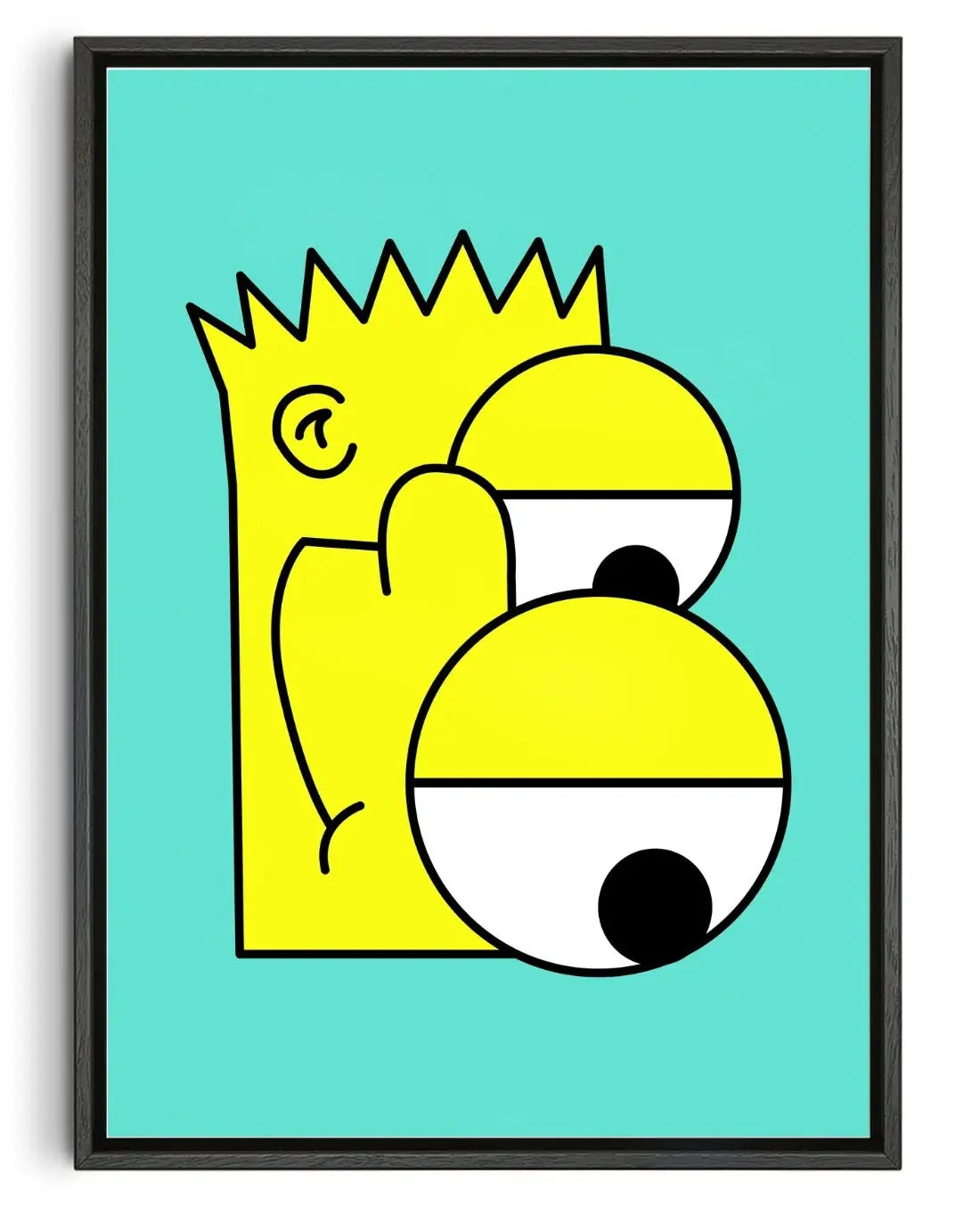 Picasso Bart contemporary wall art print by Ignorance1 - sold by DROOL