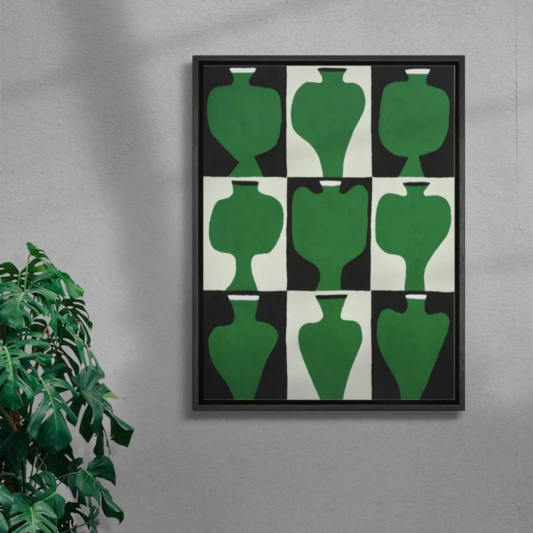 Vases x9 contemporary wall art print by Colby Edwards - sold by DROOL