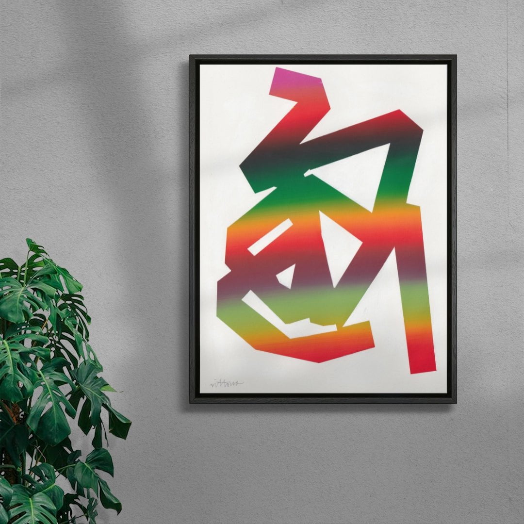 The Land Beyond Words contemporary wall art print by Amber Vittoria - sold by DROOL