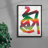 The Land Beyond Words contemporary wall art print by Amber Vittoria - sold by DROOL