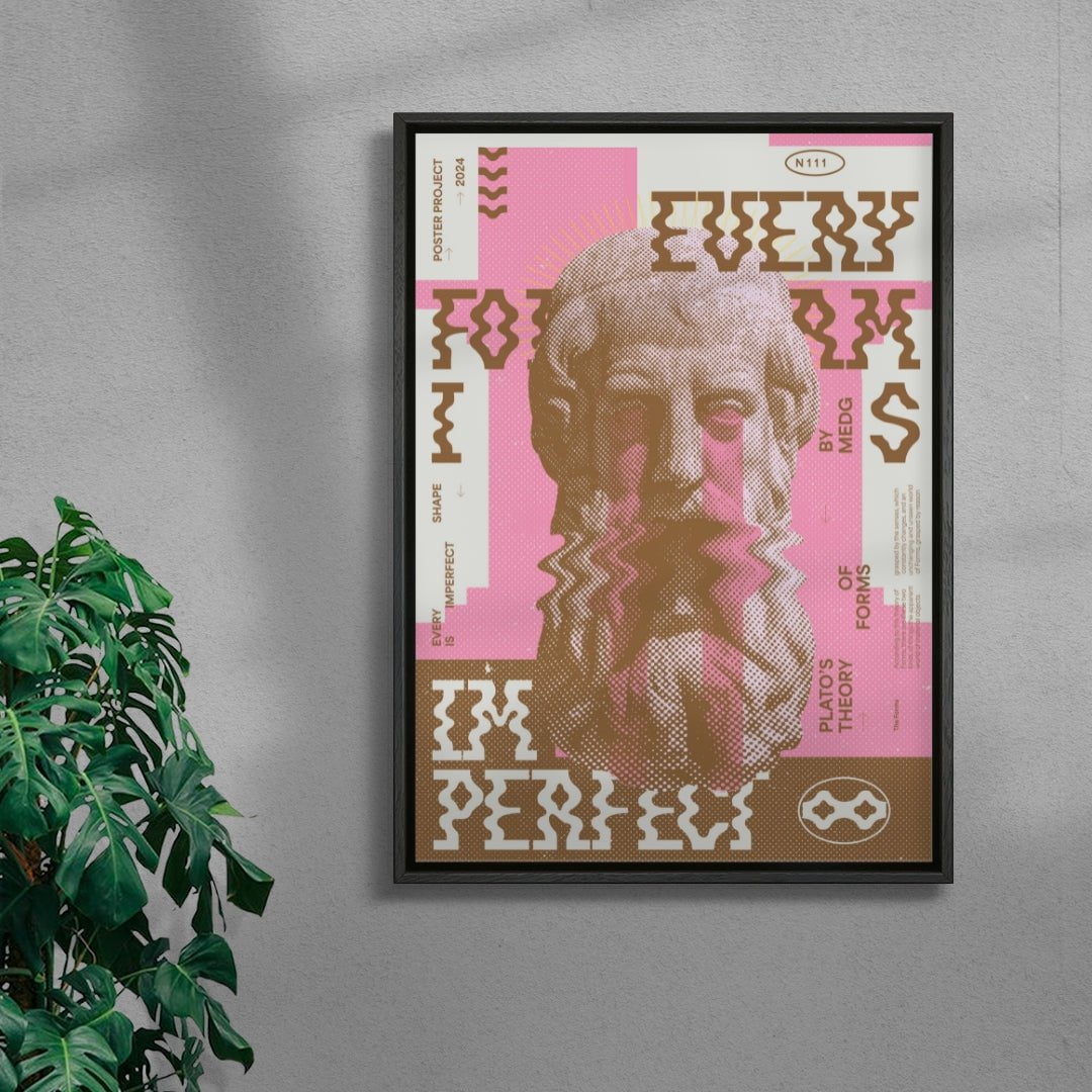 Imperfect contemporary wall art print by MEDG - sold by DROOL