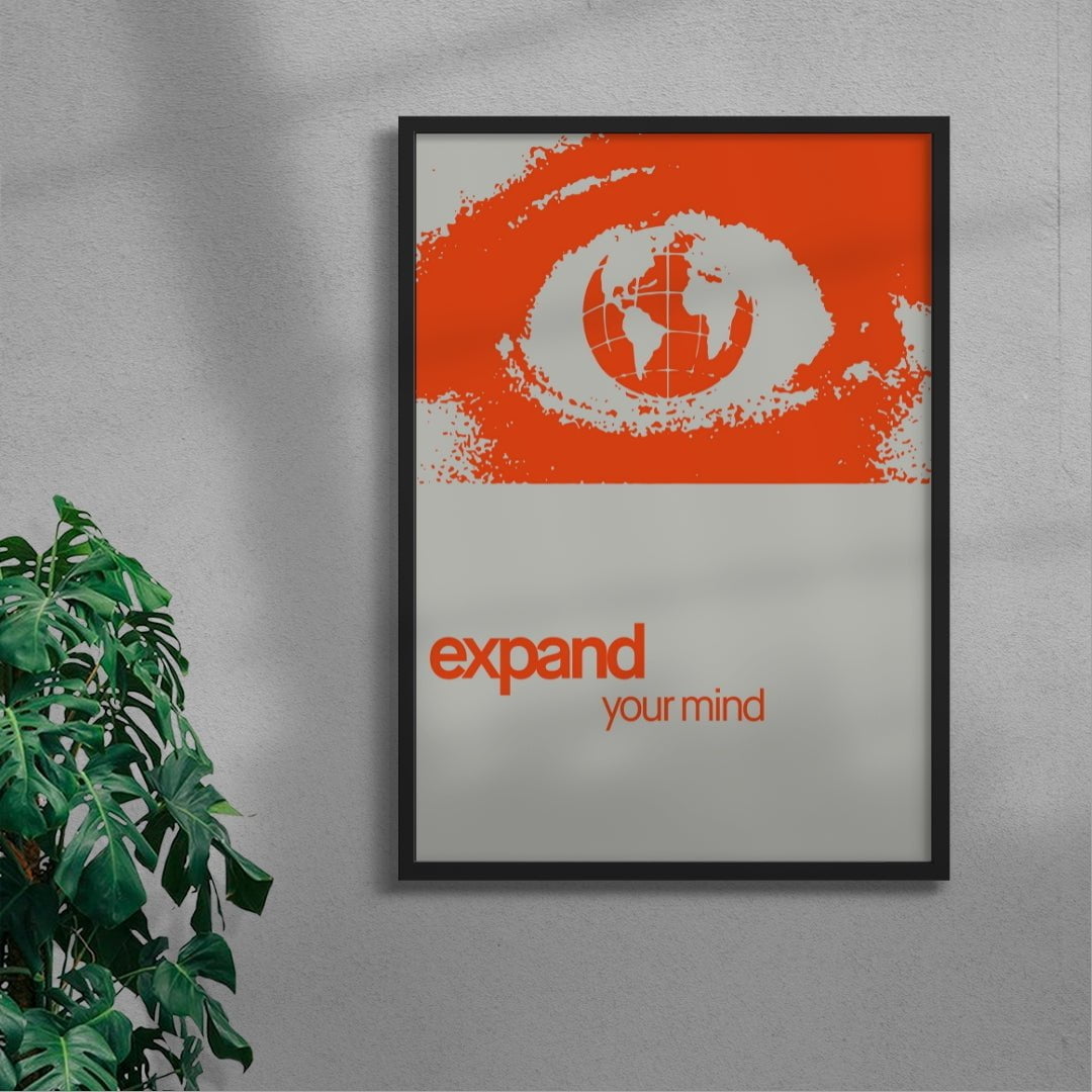 Expand your mind - UNFRAMED contemporary wall art print by Adam Foster - sold by DROOL