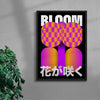 In Bloom contemporary wall art print by Petra - sold by DROOL