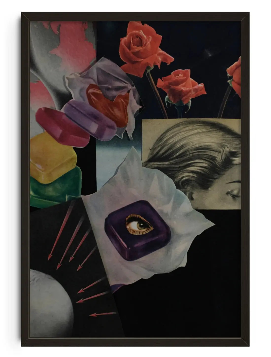 Collage contemporary wall art print by Francesco Gioia - sold by DROOL