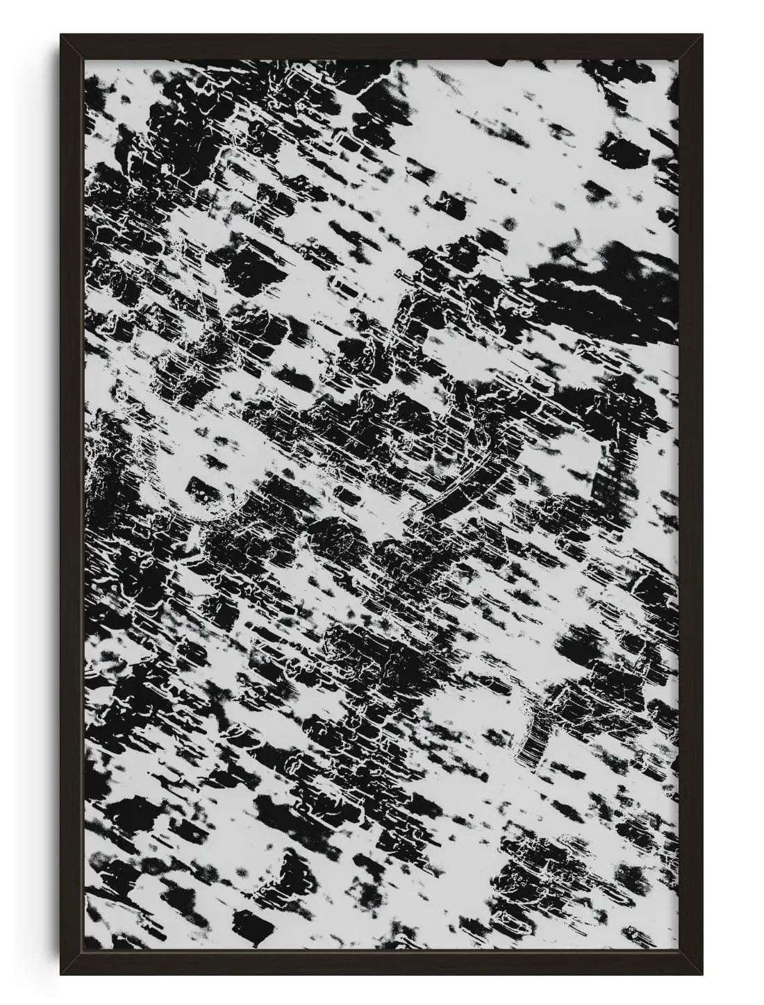 Glacial Ink contemporary wall art print by Omar Belattar - sold by DROOL