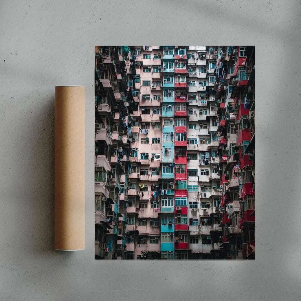 Yick Cheong Building contemporary wall art print by Alex Stead - sold by DROOL