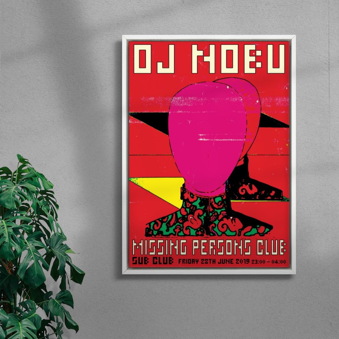 MISSING PERSONS CLUB - DJ NOBU contemporary wall art print by Marinello Studio - sold by DROOL
