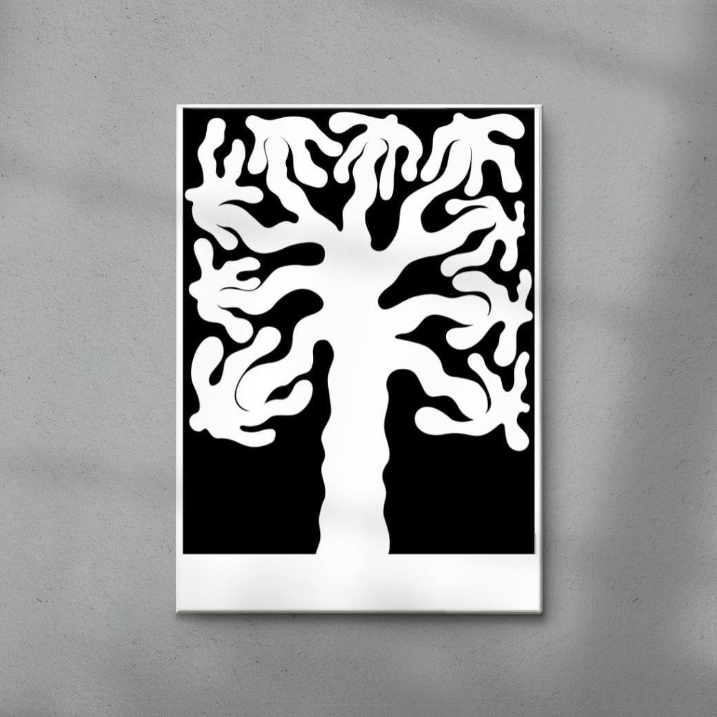 Coexist contemporary wall art print by Sara Cristina Moser - sold by DROOL