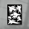 White birds contemporary wall art print by Konrad Grafik - sold by DROOL