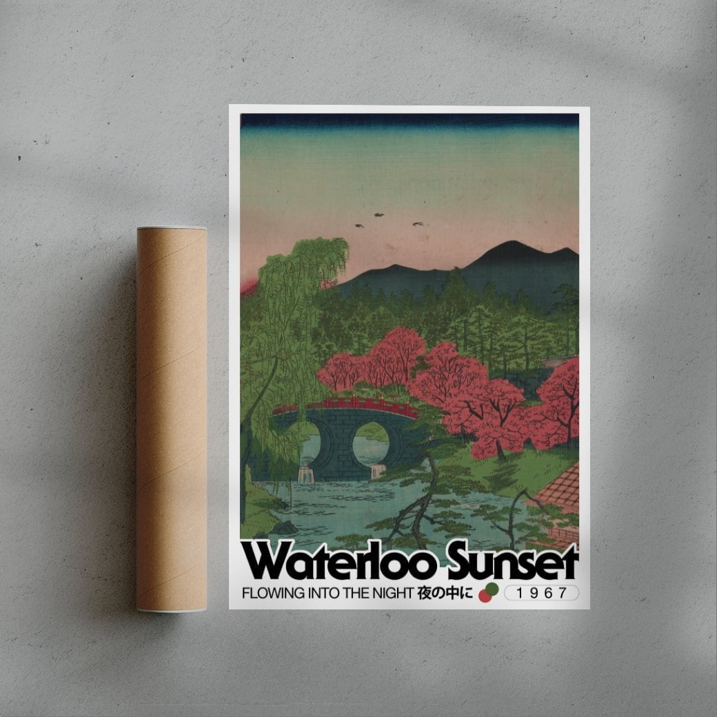 Waterloo Sunset contemporary wall art print by George Kempster - sold by DROOL