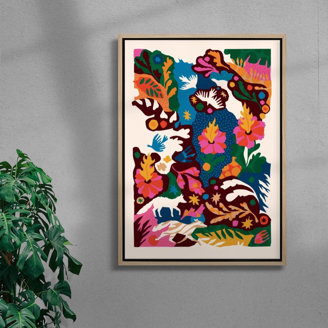 Getting Lost In The Forest Without Knowing contemporary wall art print by Nick Liefhebber - sold by DROOL