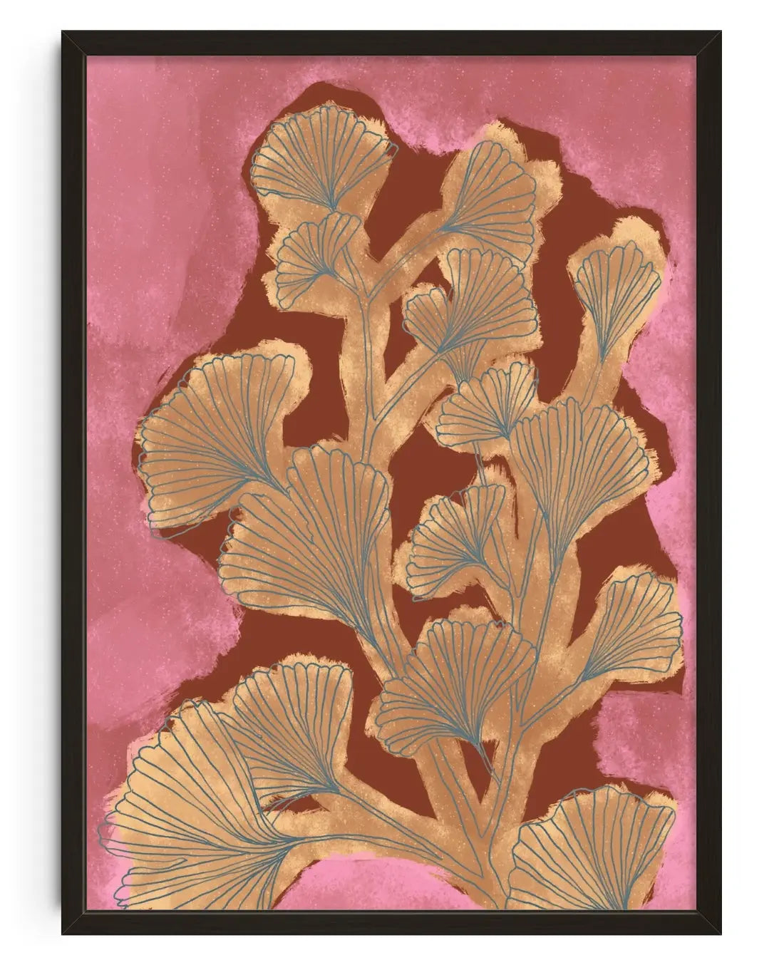 Ginkgoreverieno07 contemporary art print by Treechild - sold by DROOL