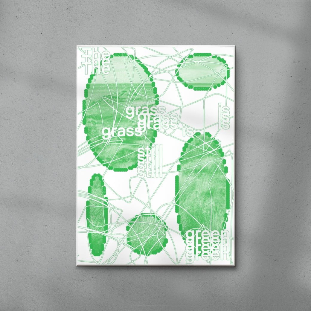 The Grass is Still Green contemporary wall art print by cloud.cb - sold by DROOL