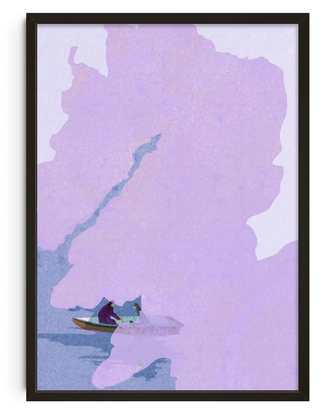 Wisteria contemporary wall art print by Lily Kong - sold by DROOL