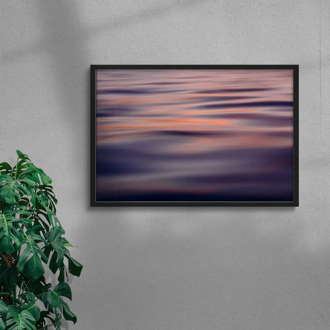 Sunset Ripples contemporary wall art print by Matt Bauer - sold by DROOL