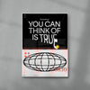 Everything Is True contemporary wall art print by MEDG - sold by DROOL