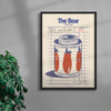The Bear contemporary wall art print by Justyna Frąckiewicz - sold by DROOL
