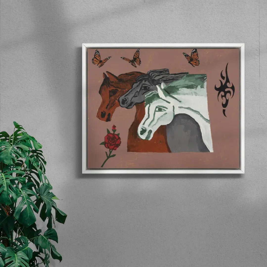 Pharaohs Horses contemporary wall art print by Colby Edwards - sold by DROOL