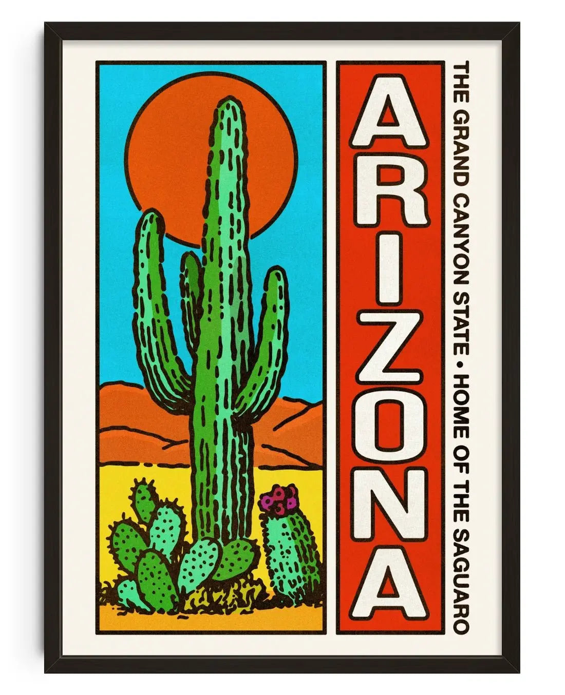 Arizona contemporary wall art print by Othman Zougam - sold by DROOL