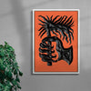 The Old Red Fire contemporary wall art print by Célestin Krier - sold by DROOL