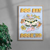 Dog Eat Dog World contemporary wall art print by My Sunbeam - sold by DROOL