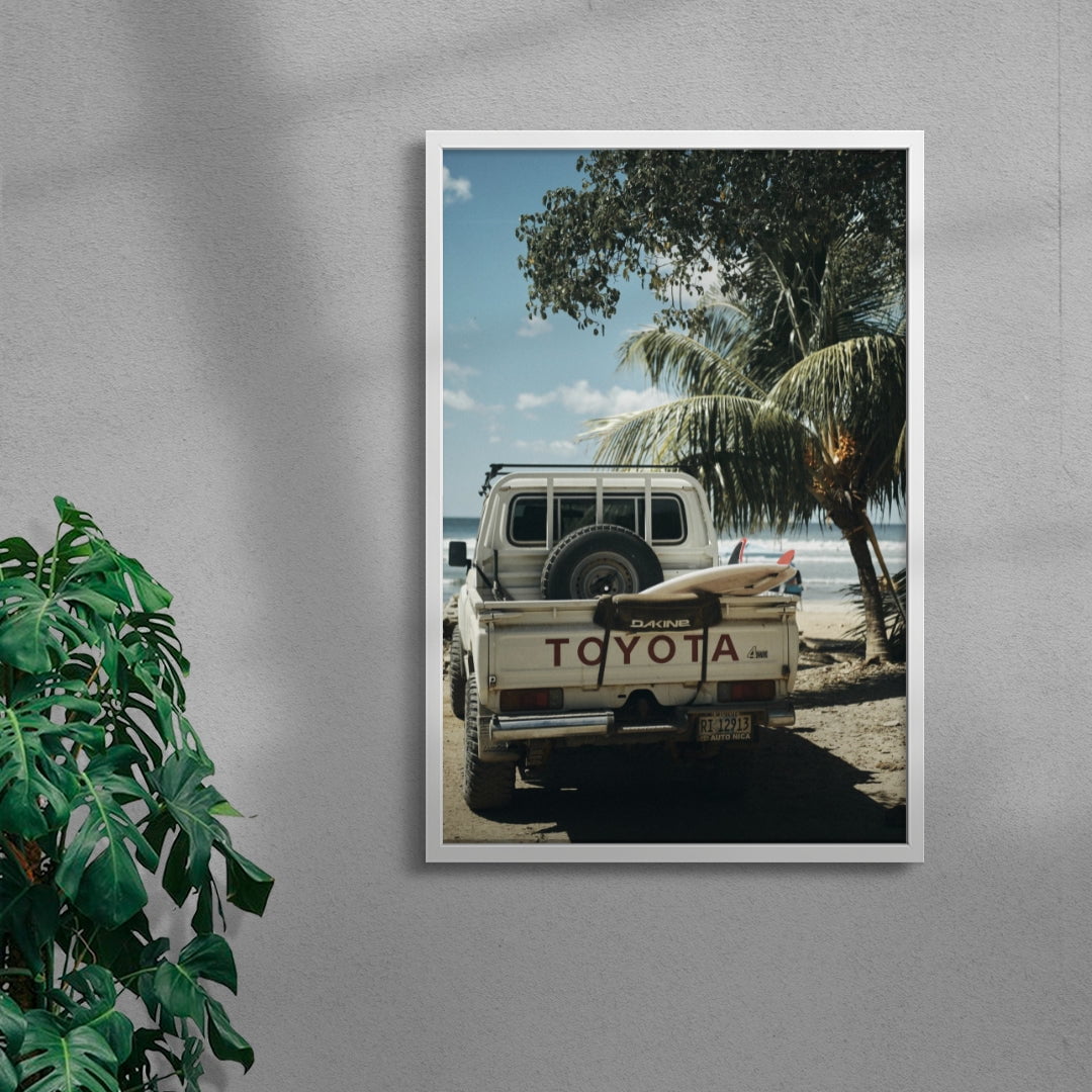 Toyota Surf contemporary wall art print by Korbinian Grad - sold by DROOL