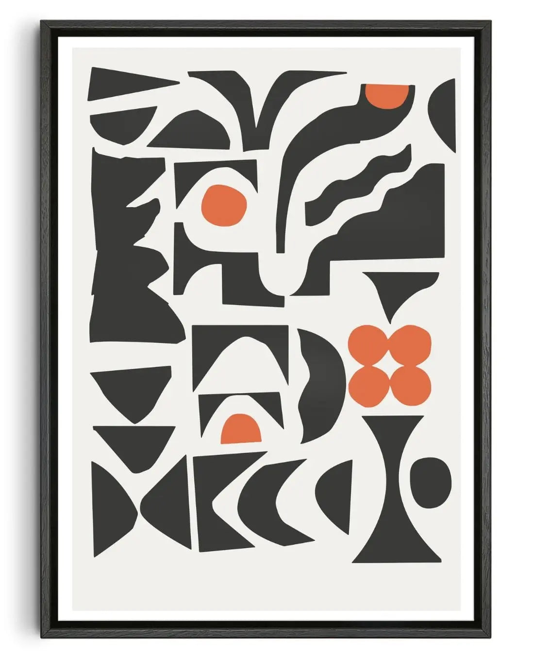 Quatrefoil 1 contemporary wall art print by Rikki Hewitt - sold by DROOL