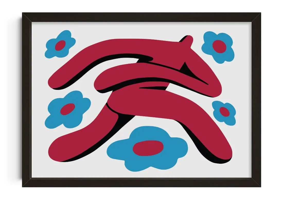 Superbloom contemporary art print by Jocelyn Tsaih - sold by DROOL