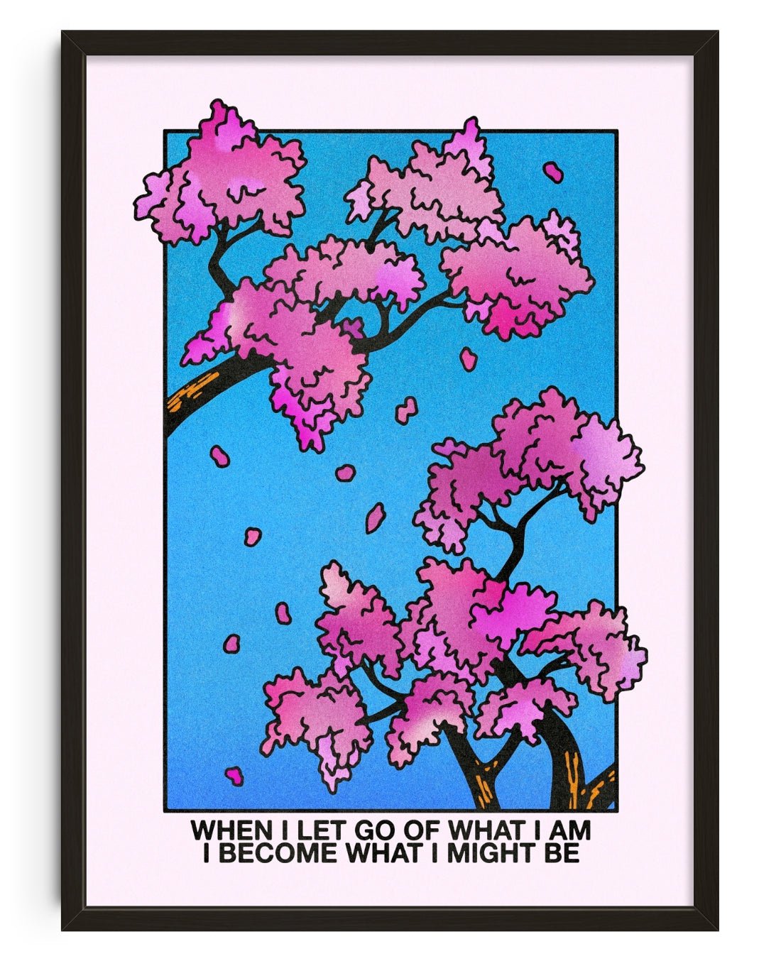 When I Let Go of What I Am contemporary wall art print by Othman Zougam - sold by DROOL