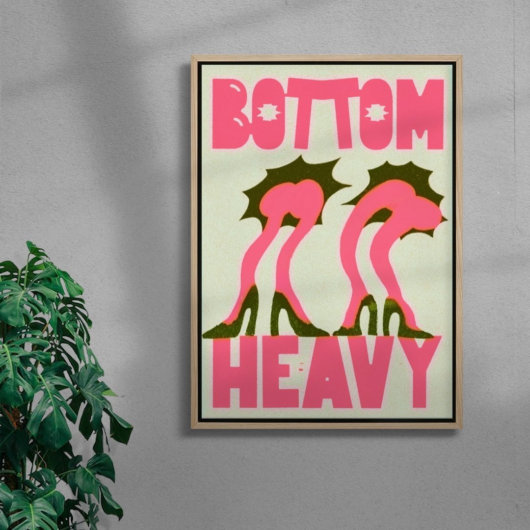 Bottom Heavy contemporary wall art print by Ciara Wade - sold by DROOL